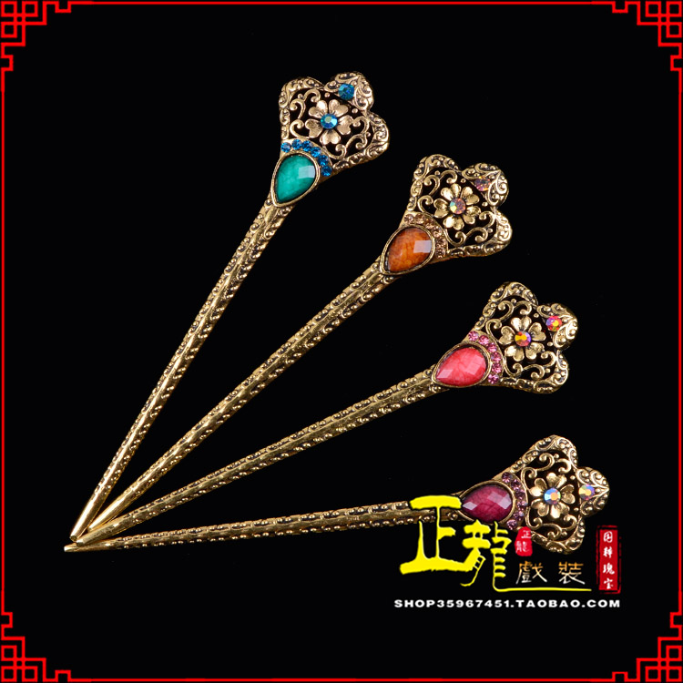 石龙头饰老旦青衣员外夫人簪子 老旦发簪