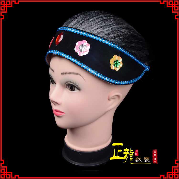 石龙老旦媒婆穷老太婆假发套 老旦头套